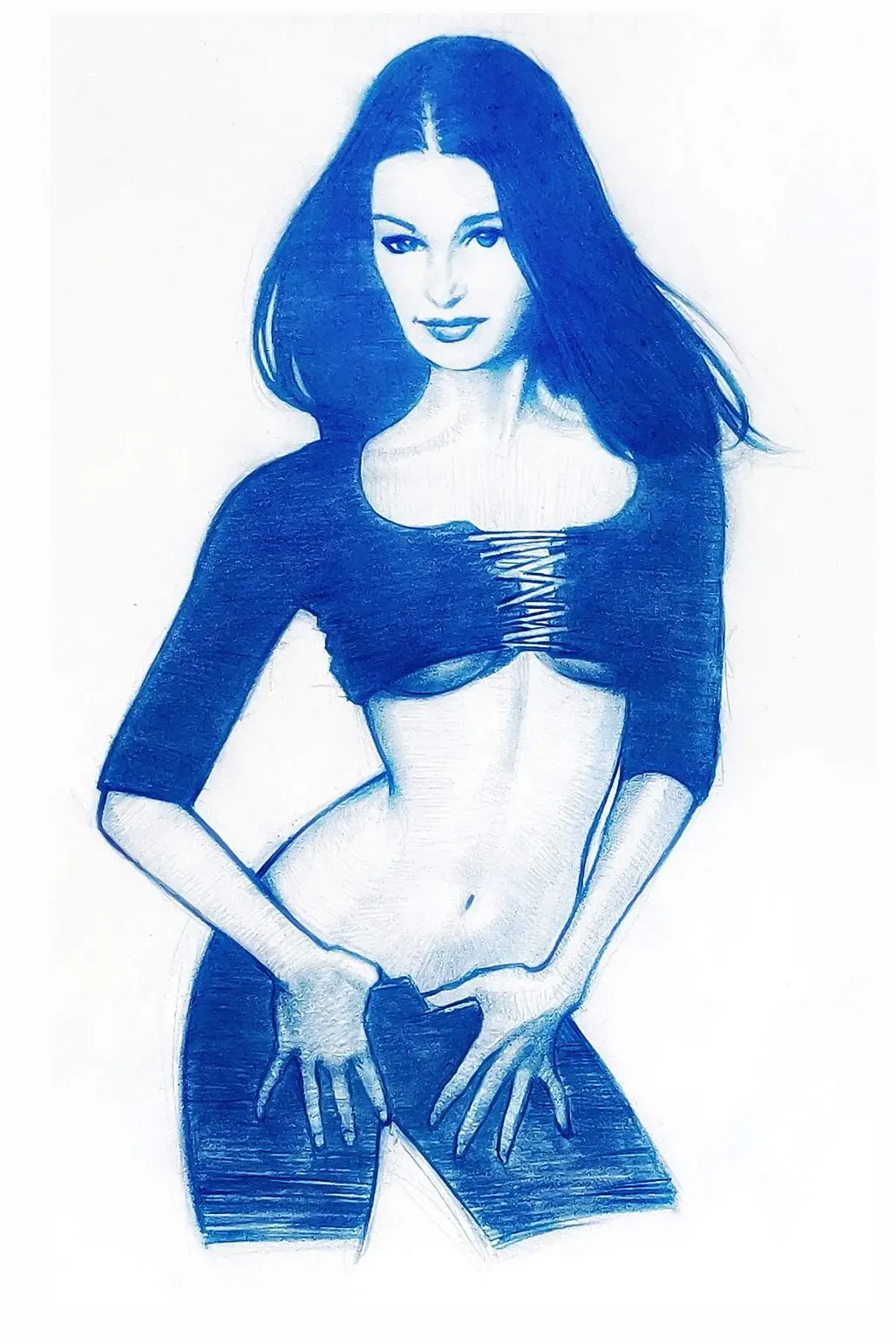 Drawn by hand