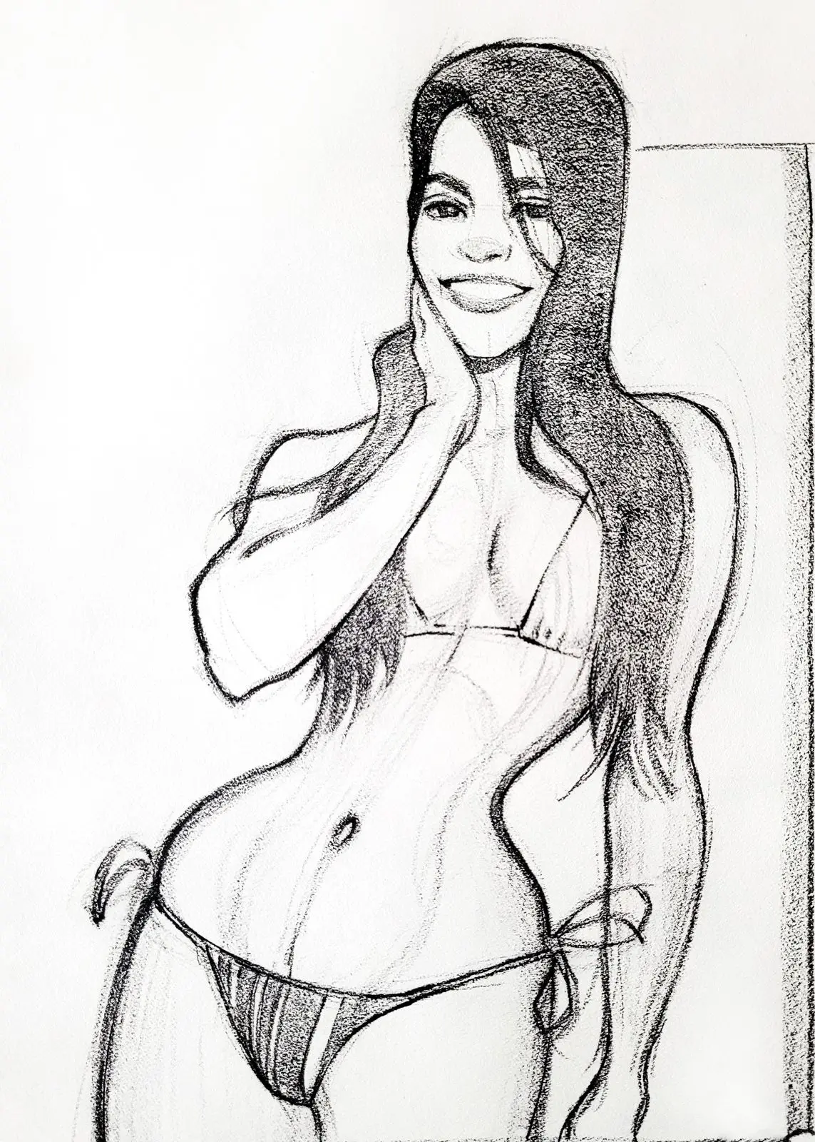 Drawn by hand